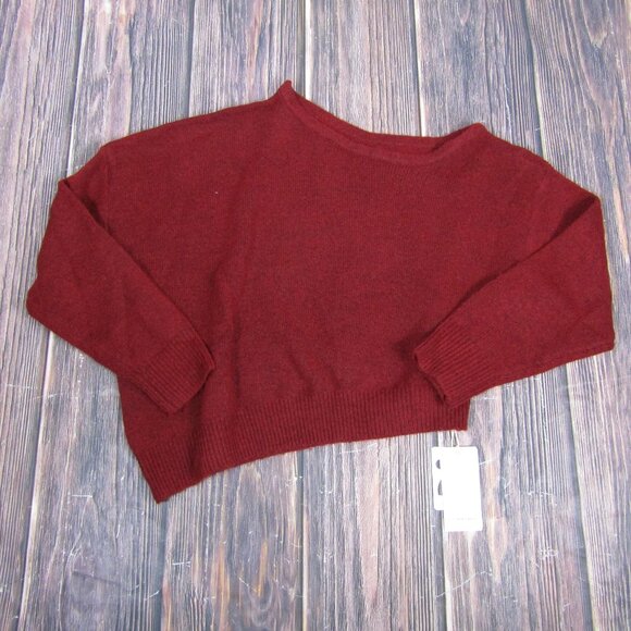 Commense Small Red One Shoulder Asymmetric Sweater NEW NWT - Picture 2 of 5
